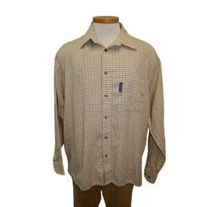 Dickies Size Large Mens Button Down Casual Shirt #75B